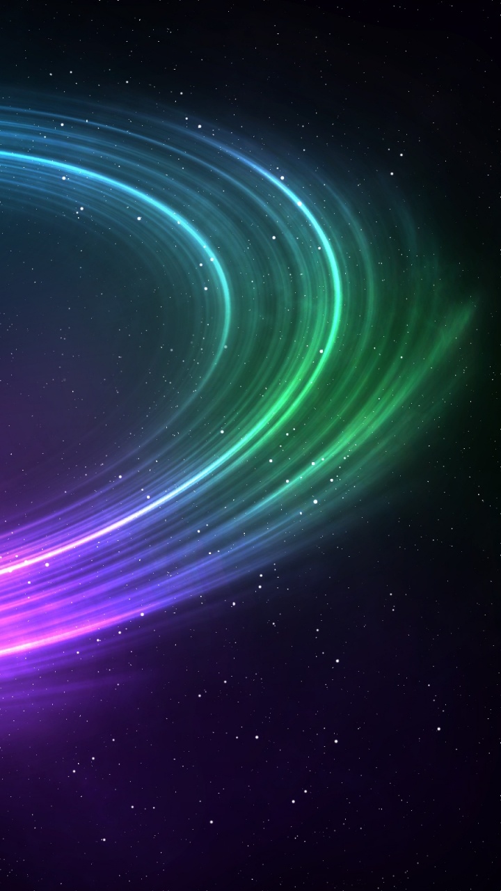 Обои космическое пространство, круг, Галактики, Галактика, вихрь в разрешении 720x1280