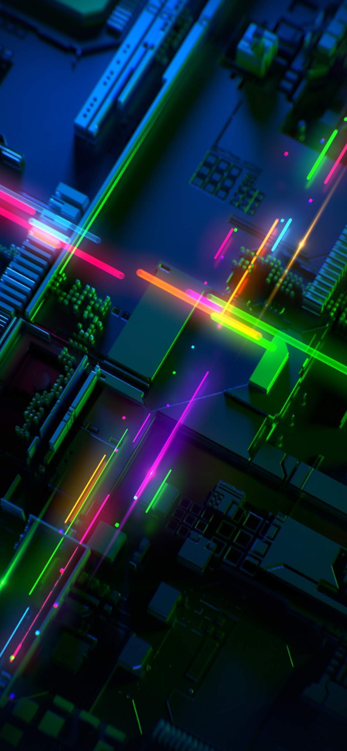 Обои Razer, Razer Phone 2, андроид, Razer Phone, зеленый в разрешении 1125x2436