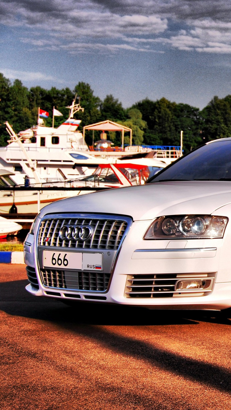 Обои audi, авто, колесо, обод, Ауди s8 в разрешении 750x1334