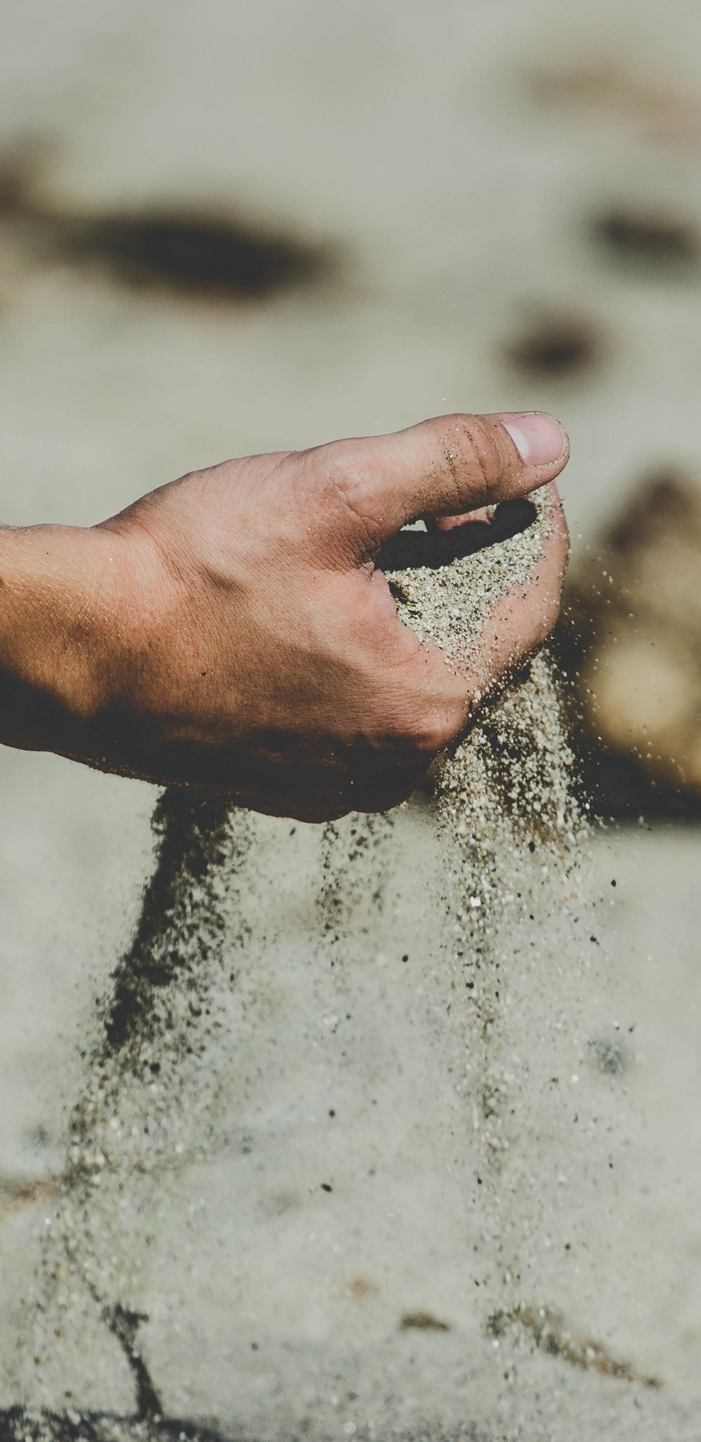 Обои песок, почва, геология, отпуск, рок в разрешении 1440x2960