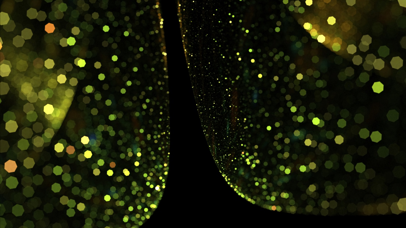 Обои зеленый, вода, дерево, узор, ночь в разрешении 1366x768