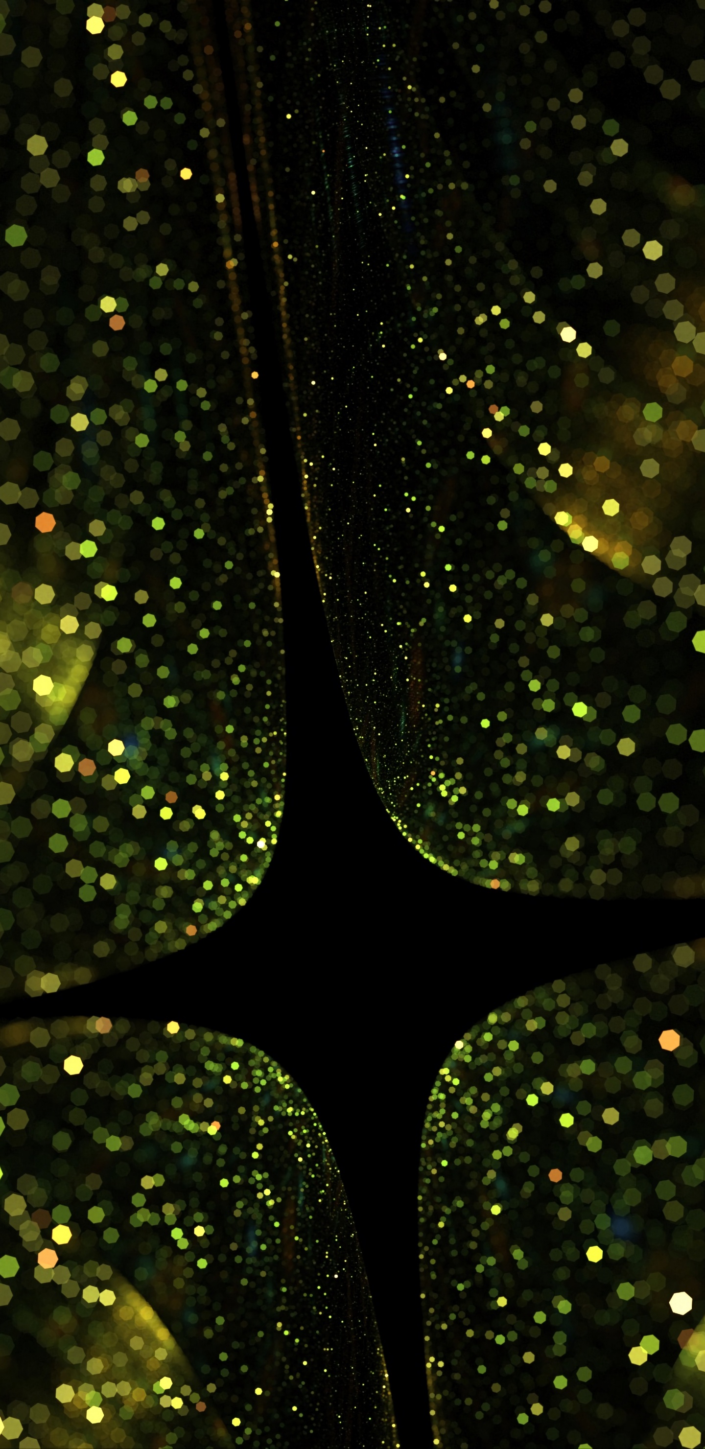 Обои зеленый, вода, дерево, узор, ночь в разрешении 1440x2960