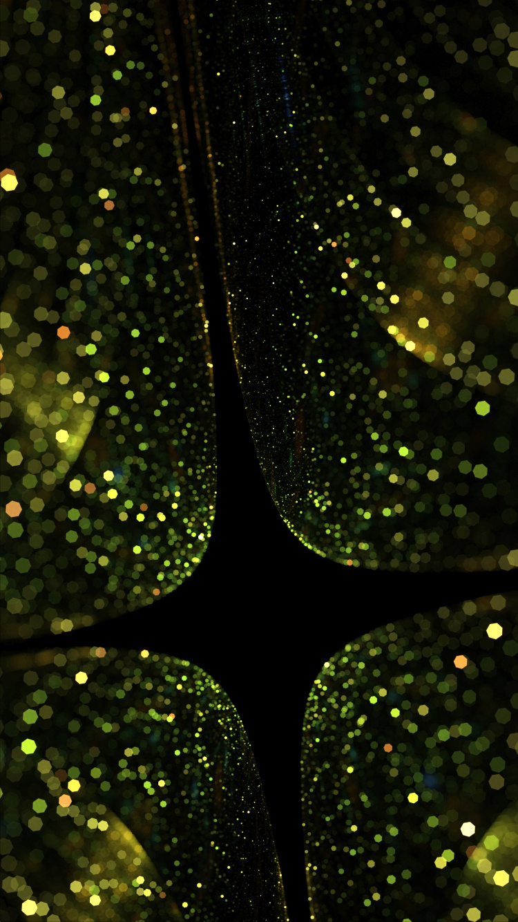 Обои зеленый, вода, дерево, узор, ночь в разрешении 750x1334