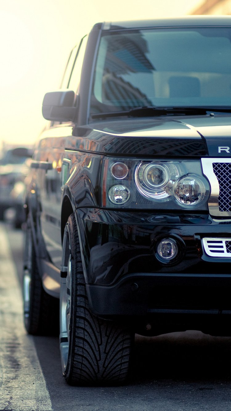 Обои range rover, land rover, авто, автомобильный экстерьер, дорога в разрешении 750x1334