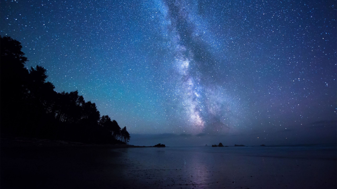 Обои ночное небо, звезда, ночь, атмосфера, астрономический объект в разрешении 1280x720