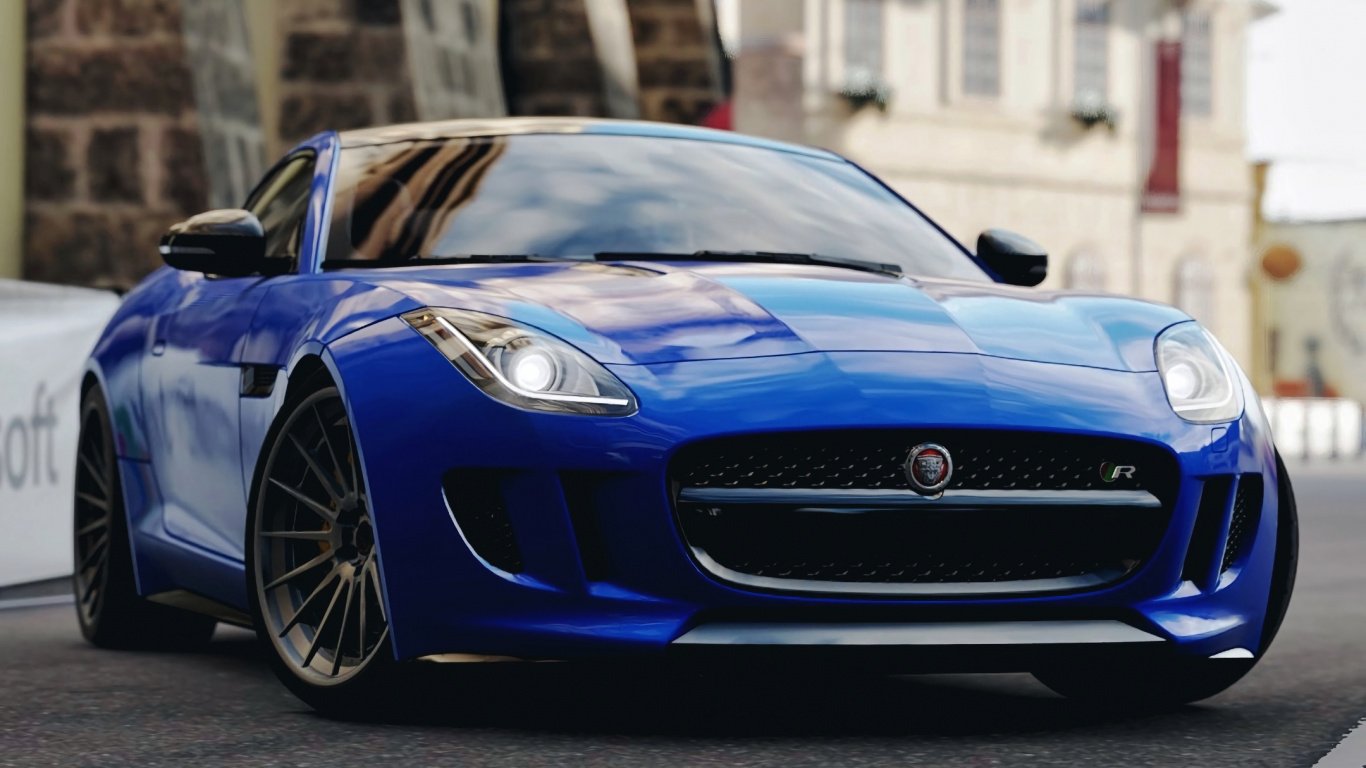 Обои Jaguar F-Type, автомобили jaguar, спорткар, авто, Ягуар в разрешении 1366x768