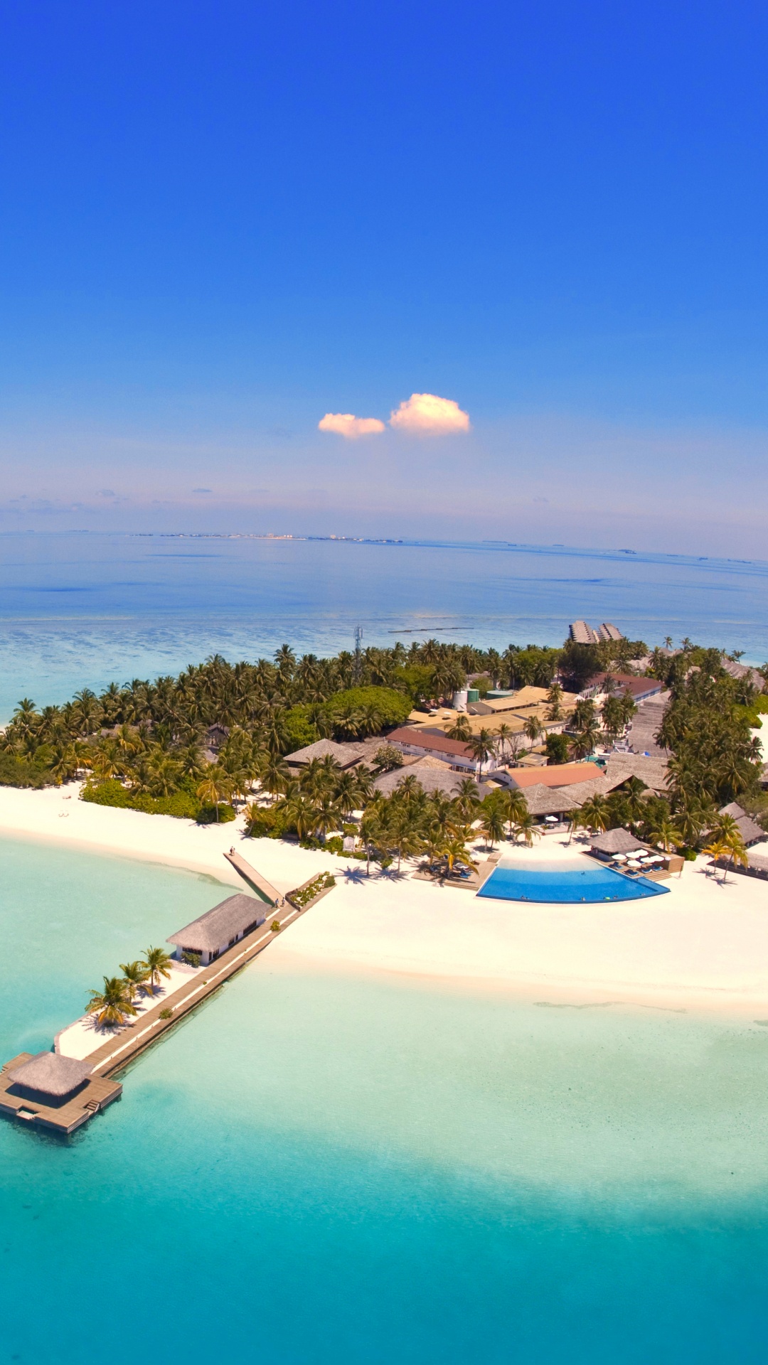 Обои Велассару Мальдивы, Остров, прибежище, пляж, путешествие в разрешении 1080x1920