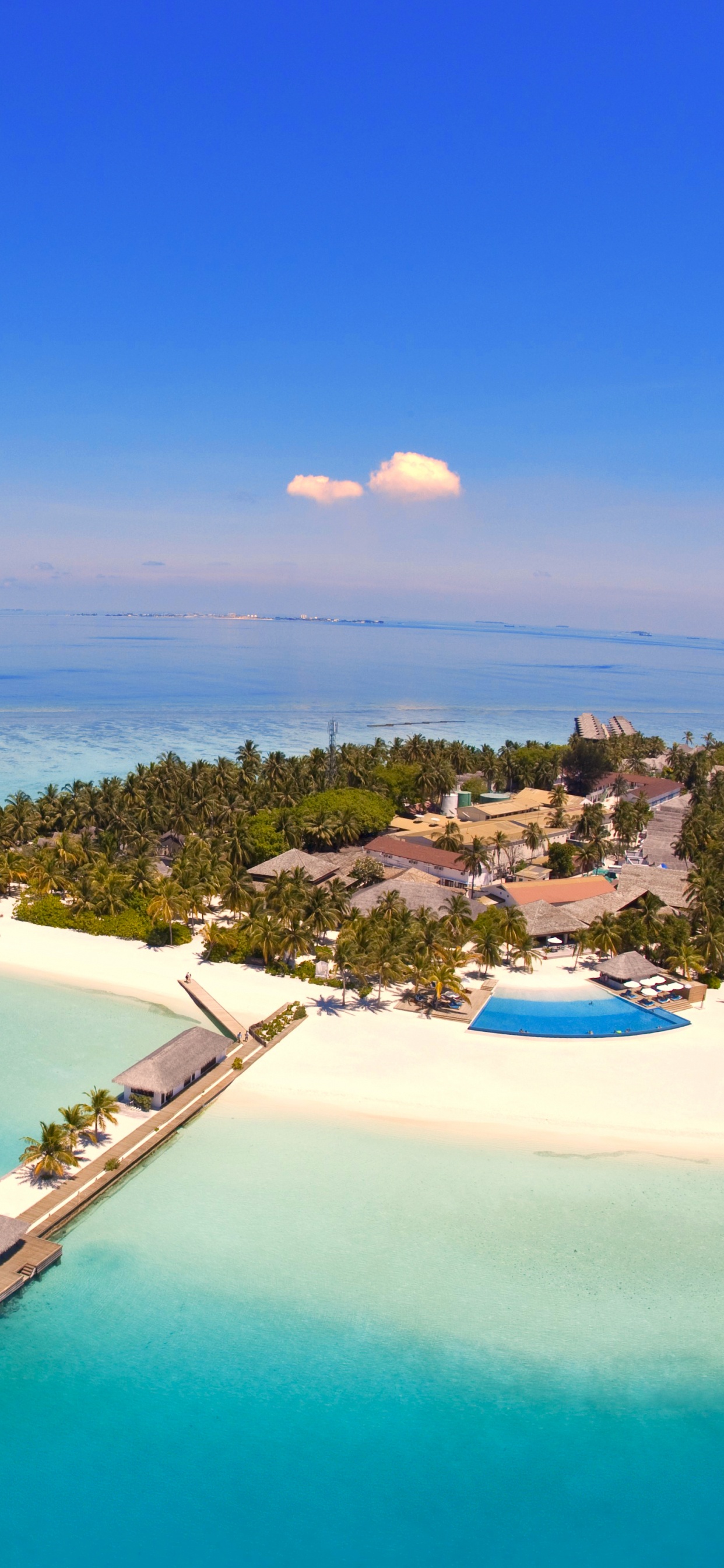 Обои Велассару Мальдивы, Остров, прибежище, пляж, путешествие в разрешении 1242x2688