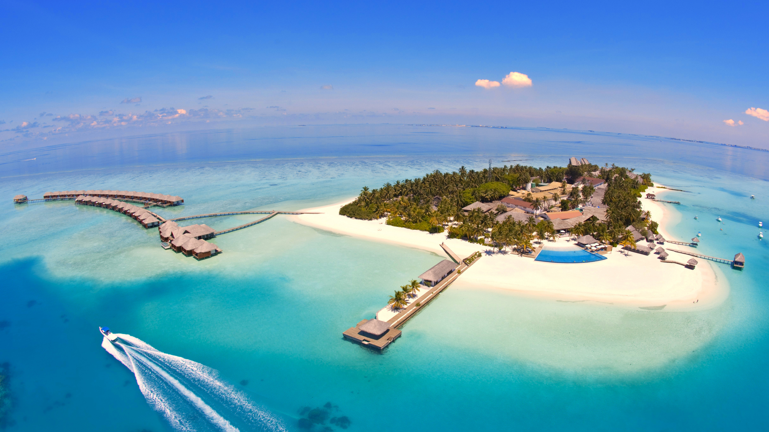 Обои Велассару Мальдивы, Остров, прибежище, пляж, путешествие в разрешении 2560x1440