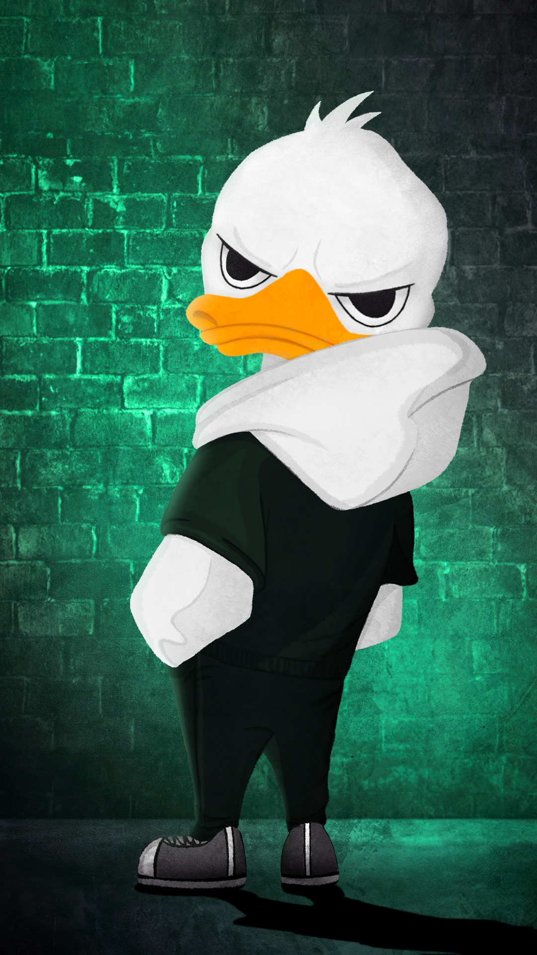 Обои Street Duck на телефон Android, 1080x1920 картинки и фото бесплатно