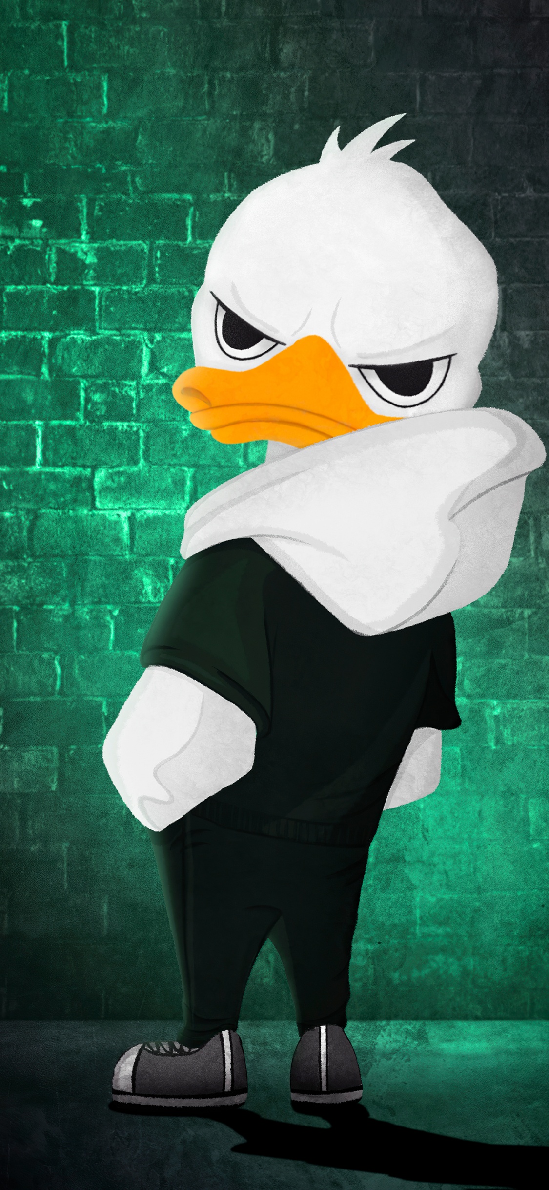 Обои Street Duck для iPhone X / XS бесплатно, заставка 1125x2436 - скачать  картинки и фото