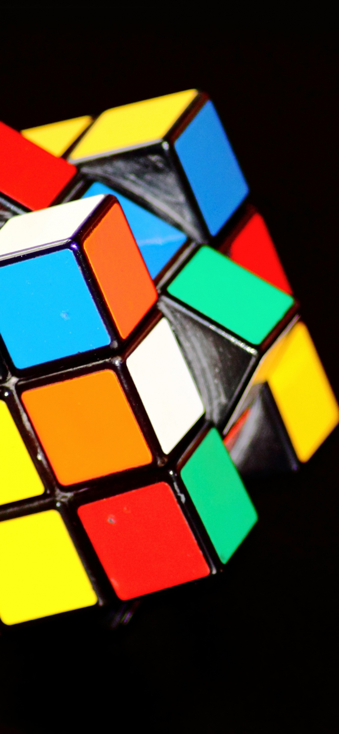 Обои кубик Рубика, куб, недоумение, серое вещество, прямоугольник в разрешении 1125x2436