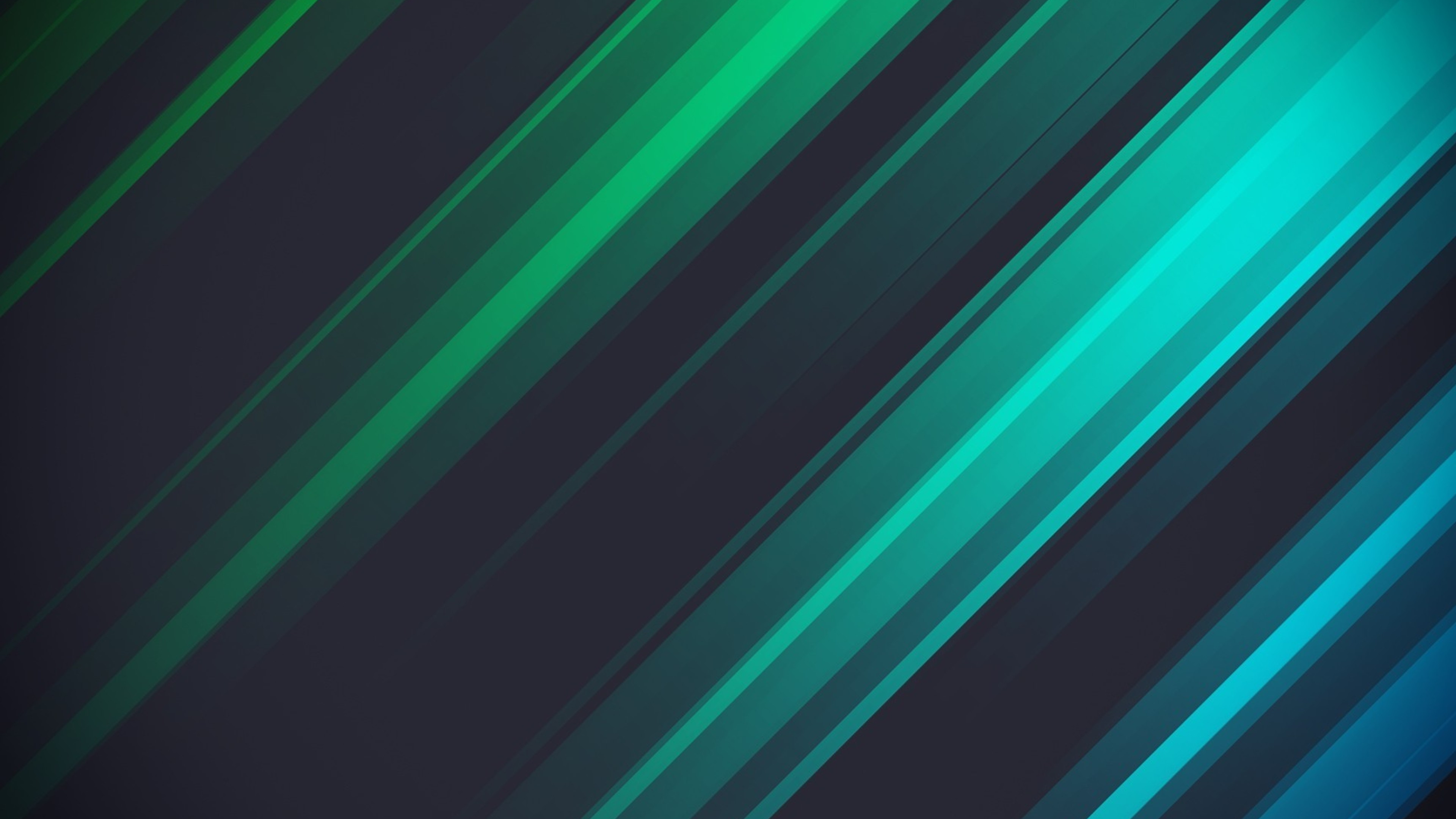 Обои зеленый и синий, синий, зеленый, бирюза, линия в разрешении 3840x2160