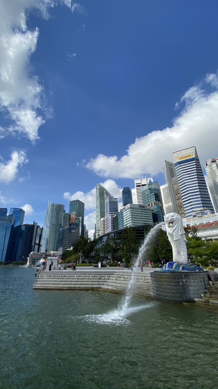 Обои линия горизонта, дневное время, башня, облако, гидроресурсы в разрешении 720x1280