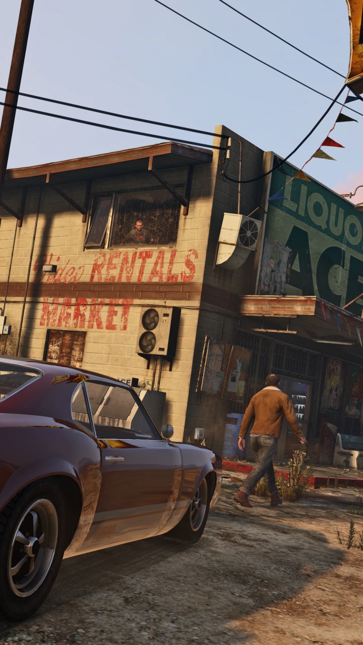 Обои grand theft auto v, Рокстар игры, авто, Классика, mfaa гта в в разрешении 720x1280