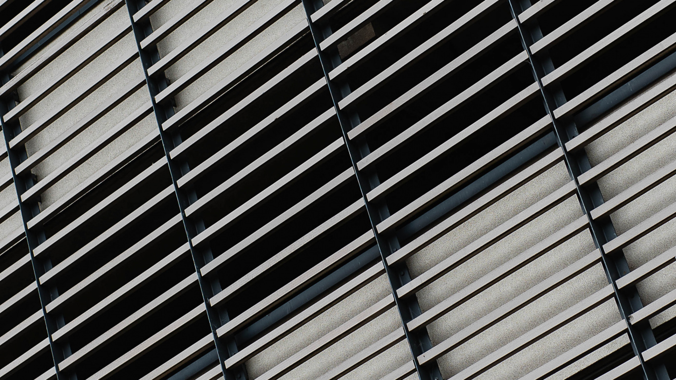 Обои черный и белый, линия, металл, узор, монохромный в разрешении 1366x768