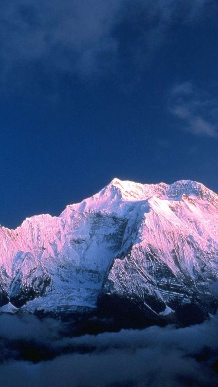 Обои горный хребет, гора, горный рельеф, облако, массив в разрешении 720x1280