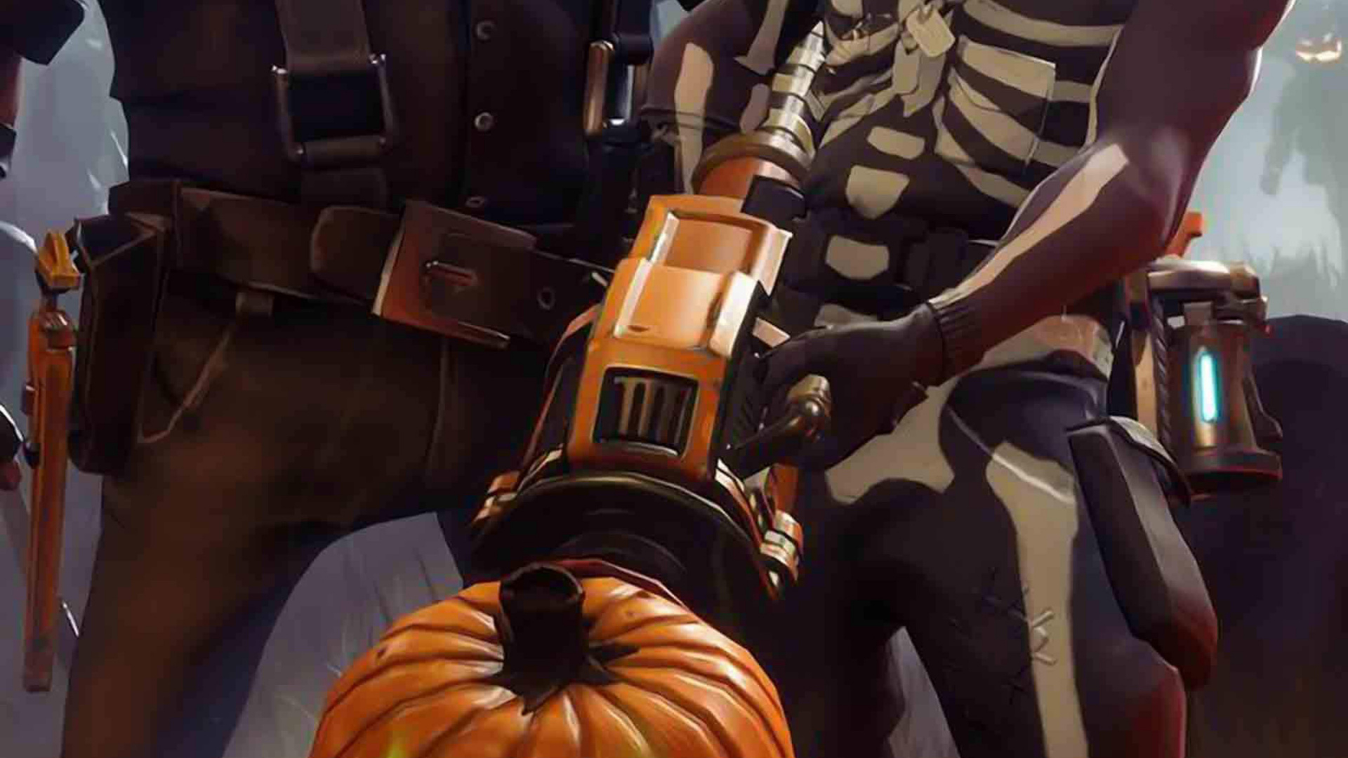 Обои fortnite, кружево, череп рейнджер, эпическая игра, событие в разрешении 1920x1080