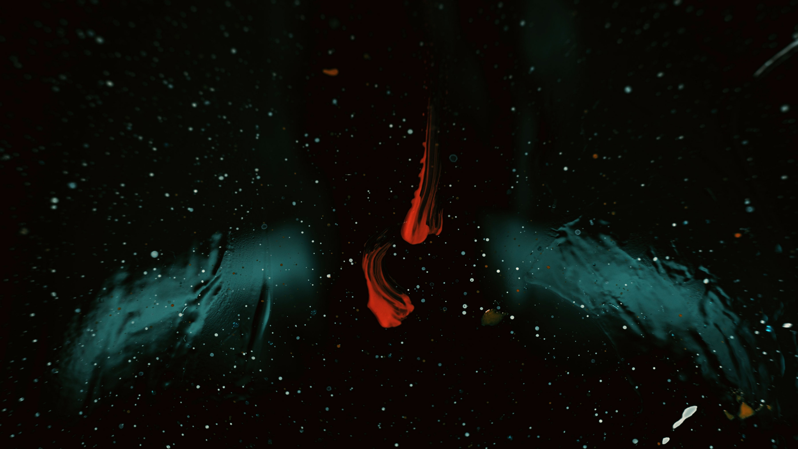 Обои атмосфера, туманность, космос, космическое пространство, темнота в разрешении 2560x1440