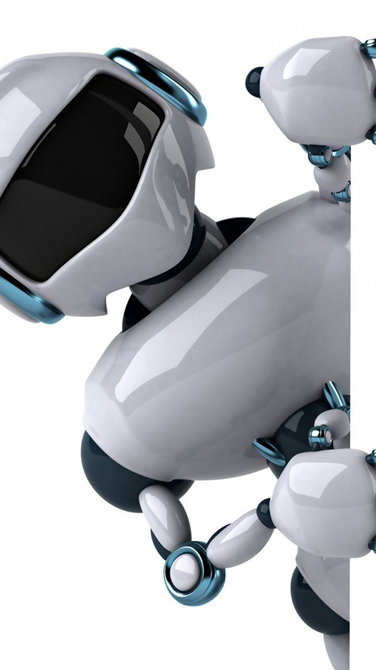 Обои робот, робототехника, машина, технологии, звуковое оборудование в разрешении 750x1334