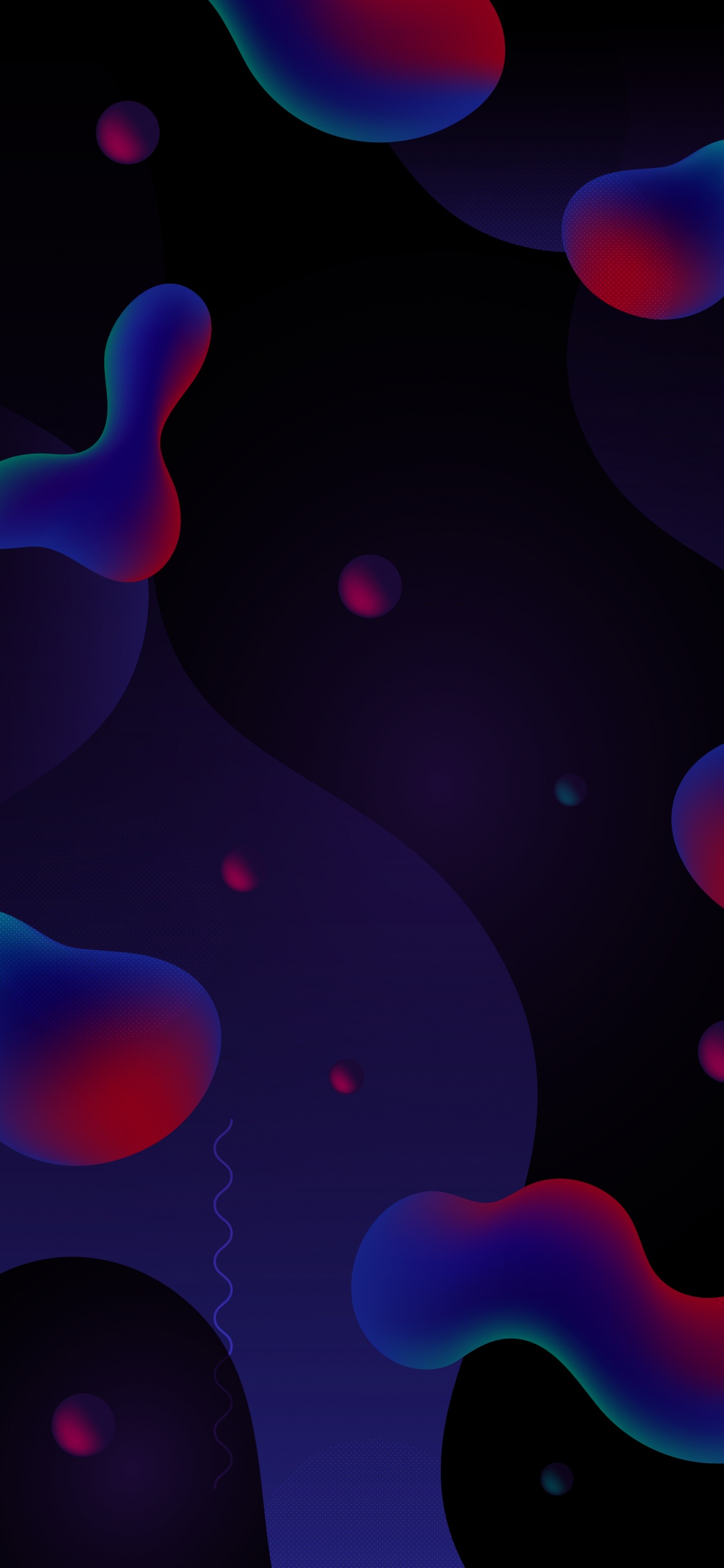 Обои свет, освещение, фрактальное искусство, красочность, пурпур в разрешении 1125x2436