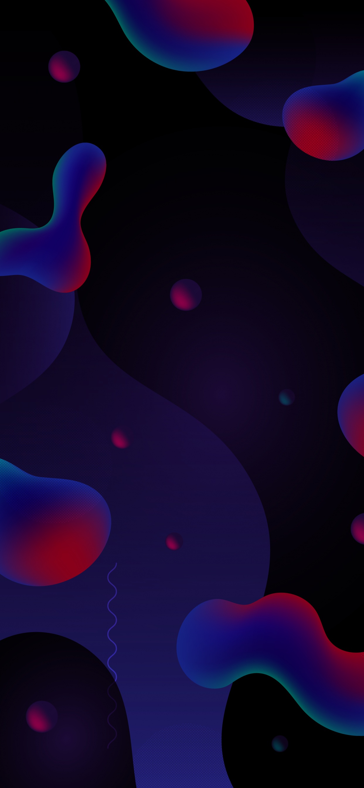 Обои свет, освещение, фрактальное искусство, красочность, пурпур в разрешении 1242x2688