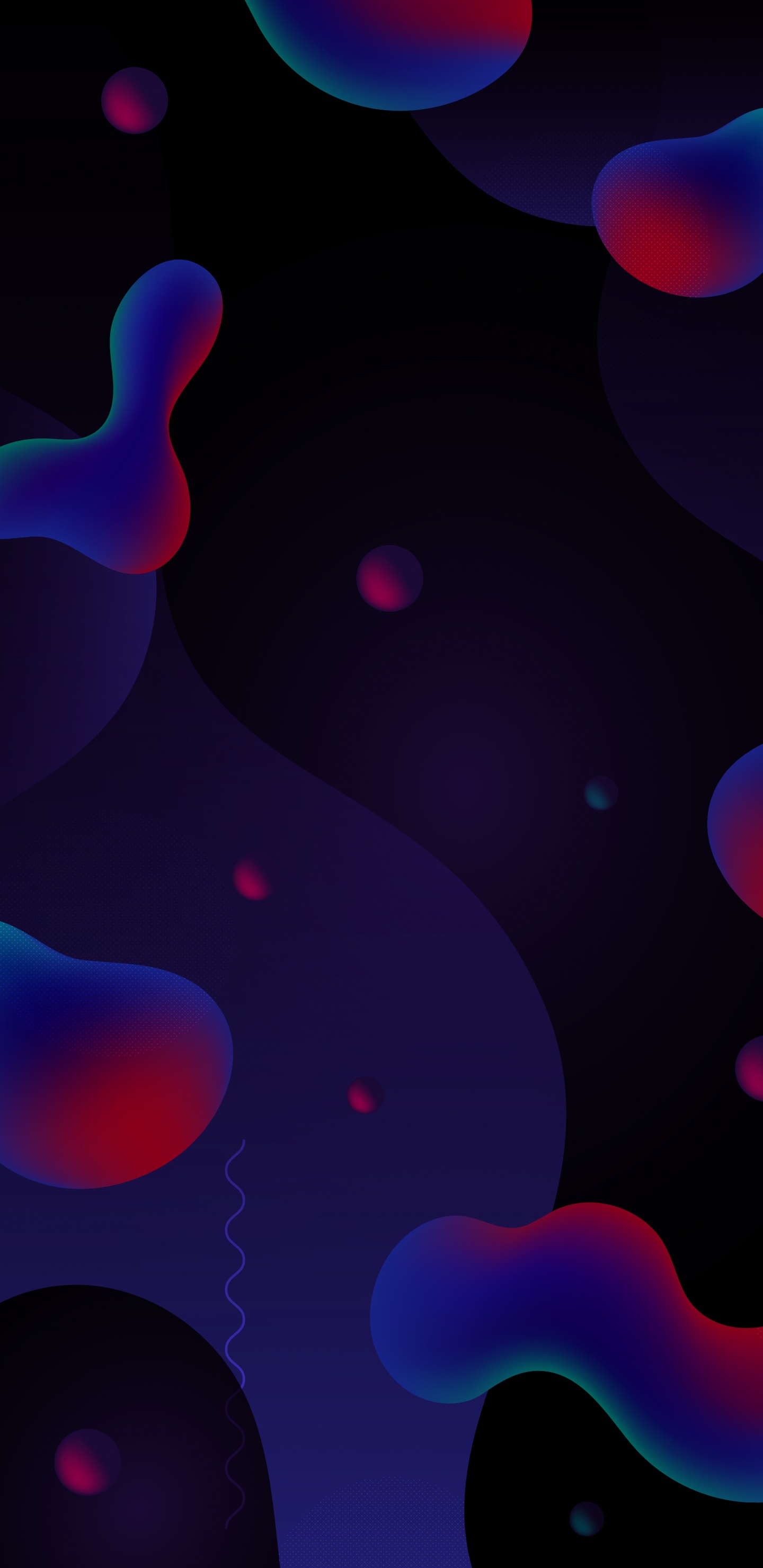 Обои свет, освещение, фрактальное искусство, красочность, пурпур в разрешении 1440x2960