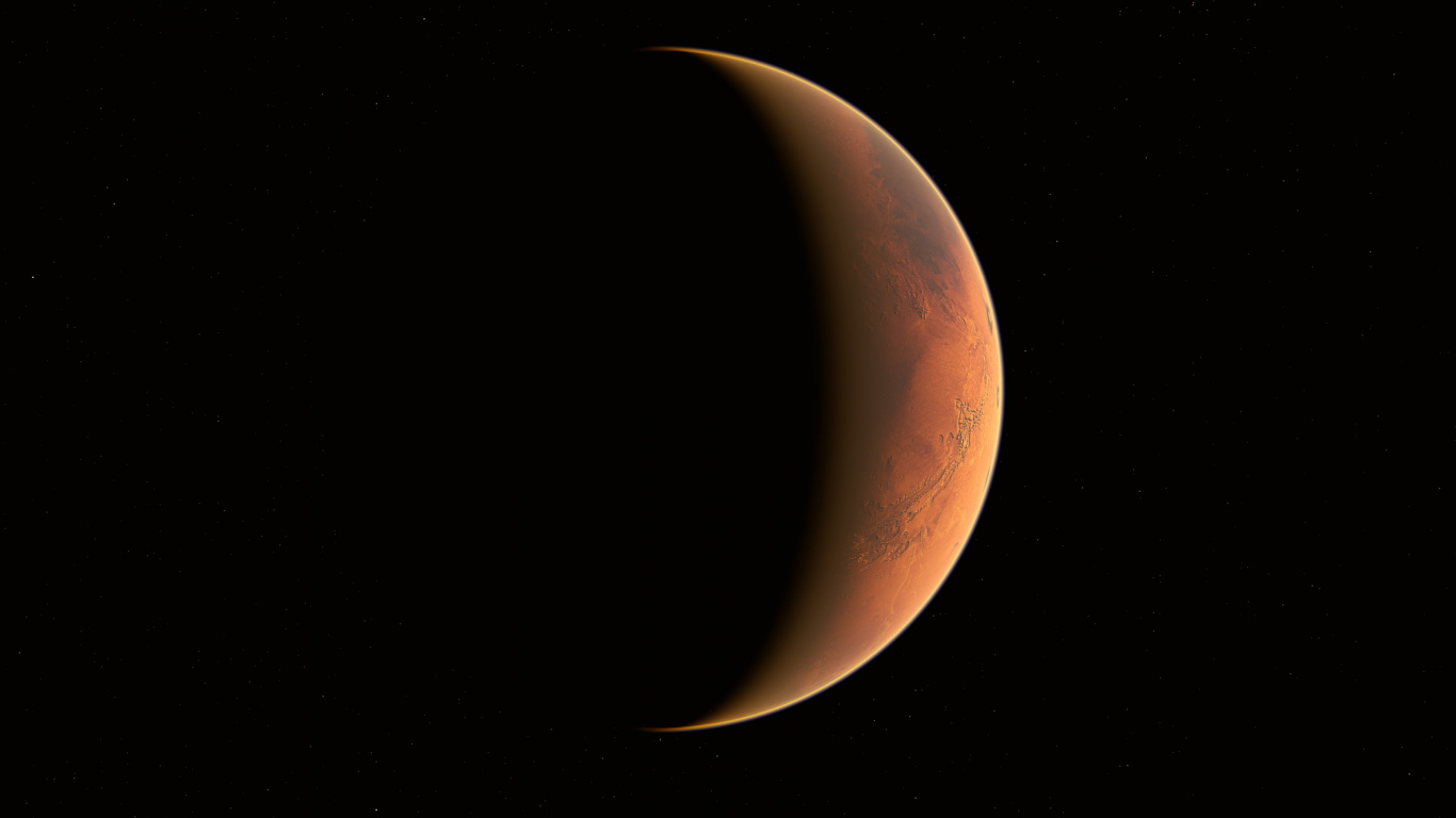 Обои полумесяц, луна, атмосфера, небесное явление, астрономический объект в разрешении 1366x768