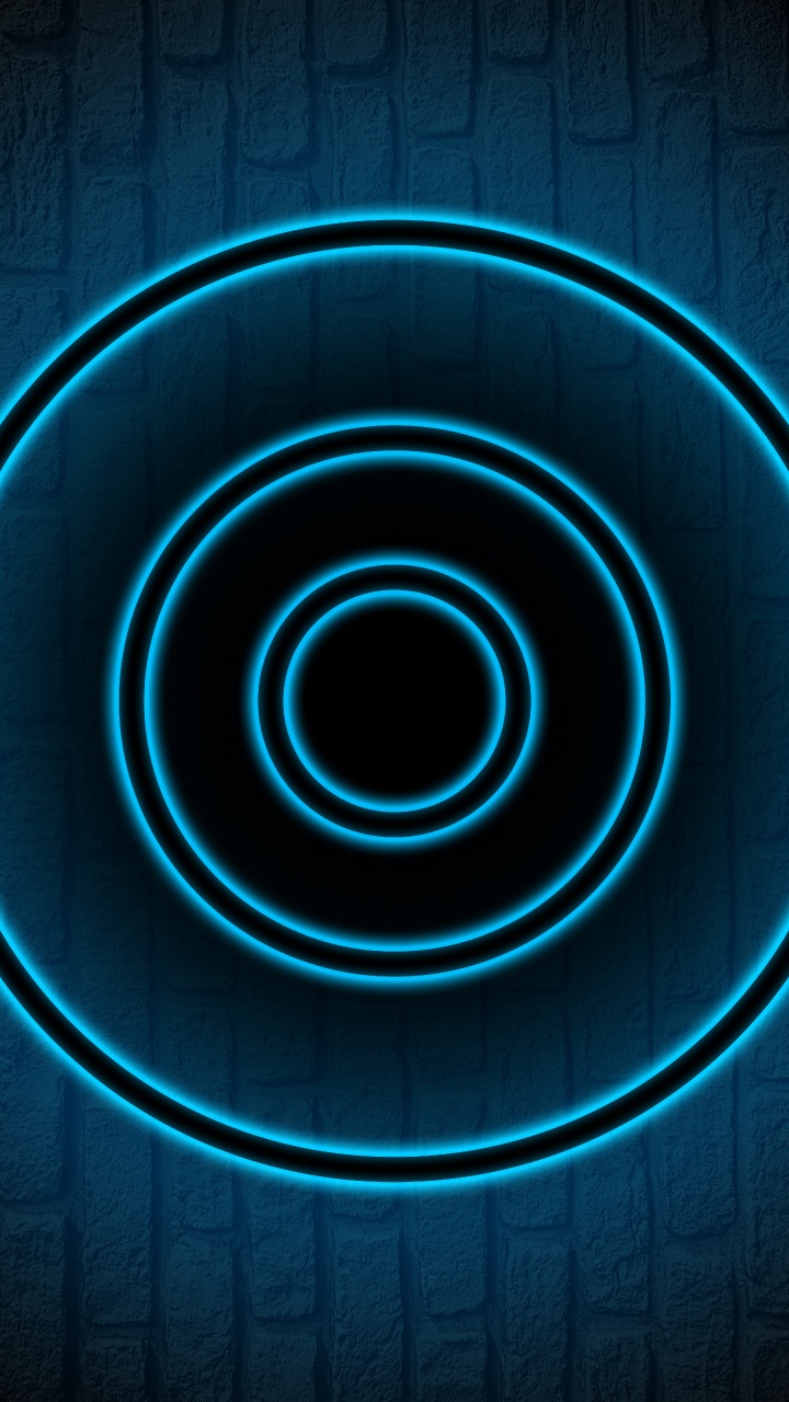 Обои круг, колесо, синий, вода, газ в разрешении 720x1280