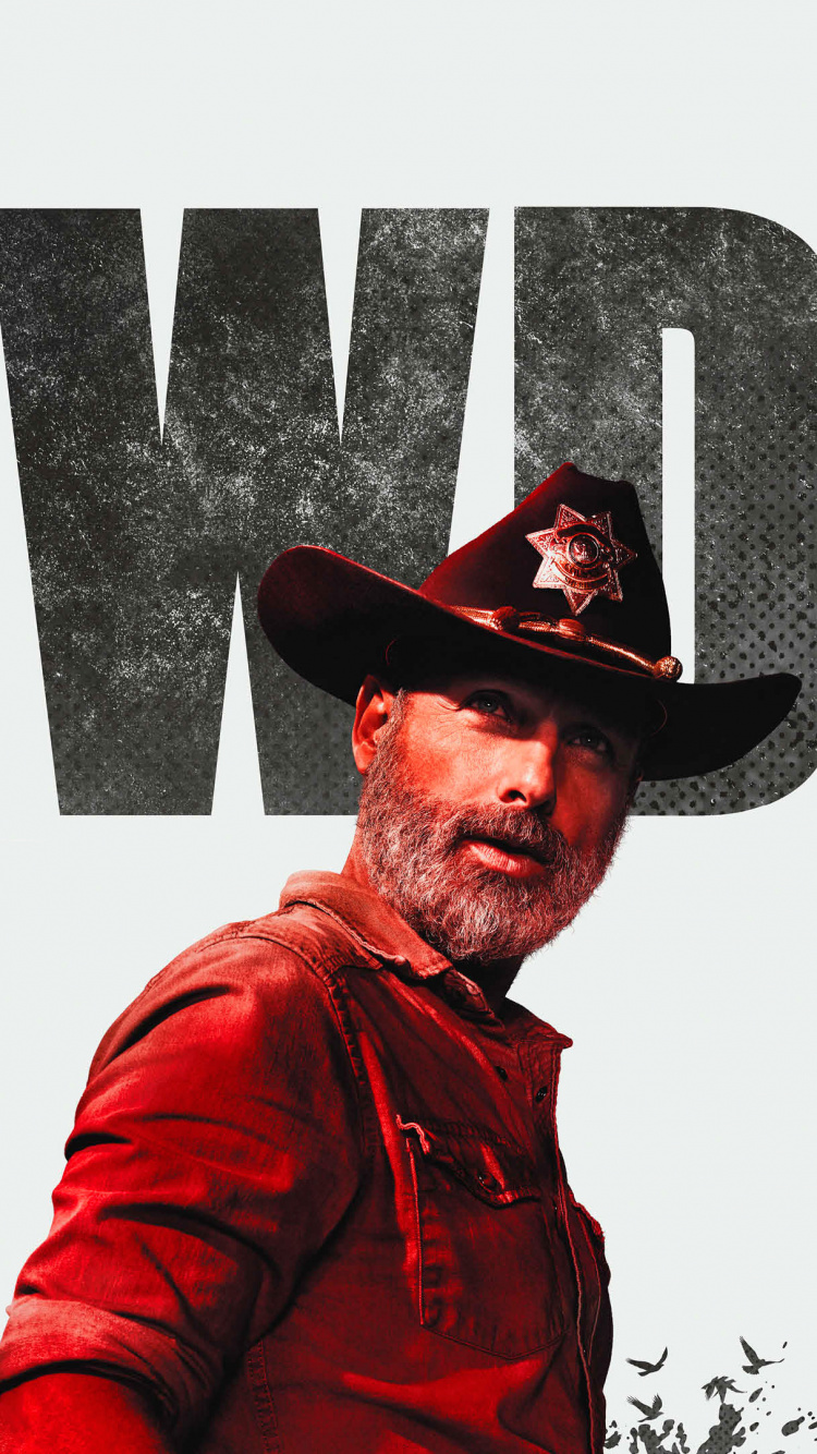 Обои иллюстрация, красный цвет, Ходячие Мертвецы - Сезон 9, стиль, Ходячие Мертвецы Последний Сезон в разрешении 750x1334