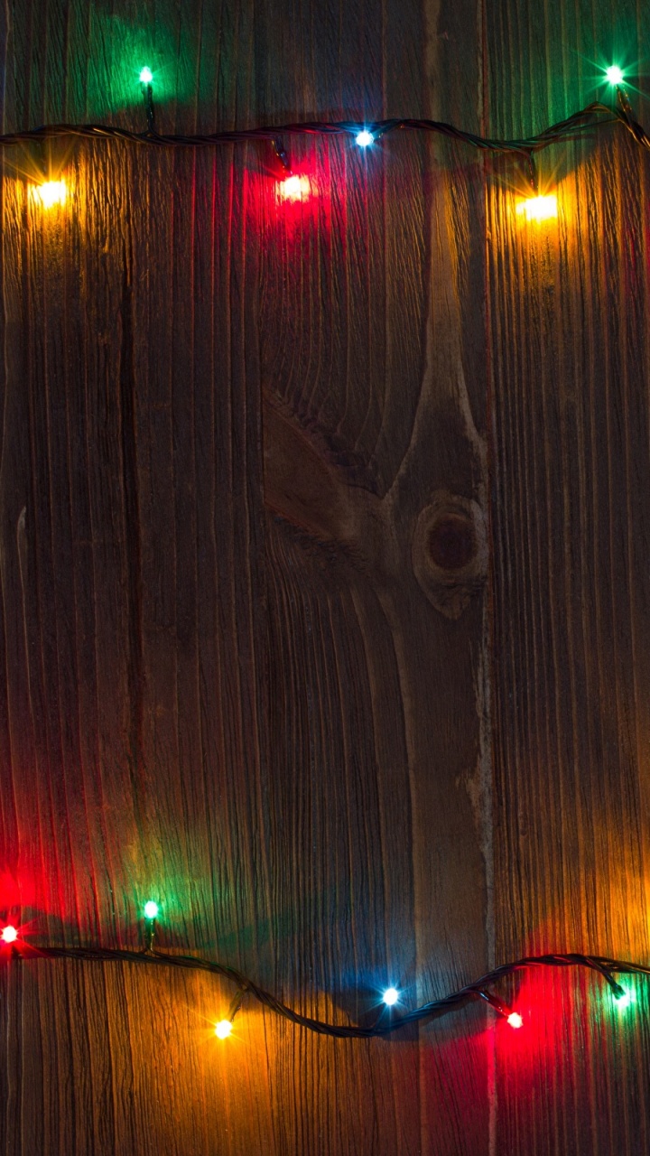 Обои Рождественский день, Рождественские огни, праздник, свет, освещение в разрешении 720x1280