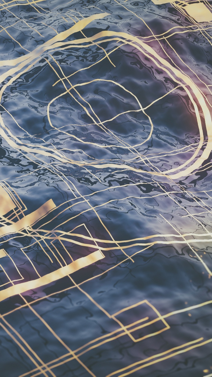 Обои вода, произведение искусства, древесина, артист, арт в разрешении 720x1280