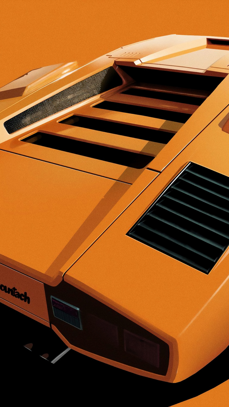 Обои lamborghini countach, Ламборджини, авто, спорткар, суперкар в разрешении 750x1334