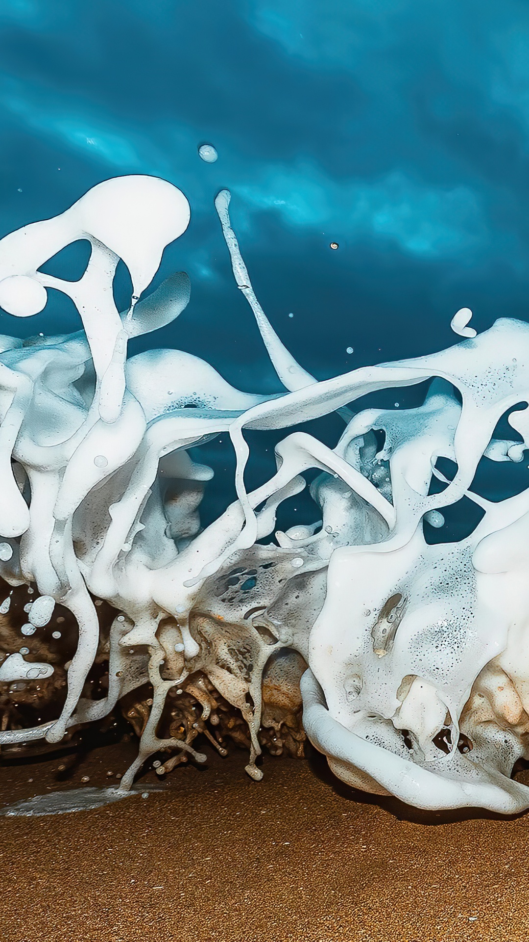 Обои вода, жидкий, лазурный, натуральный материал, электрик в разрешении 1080x1920