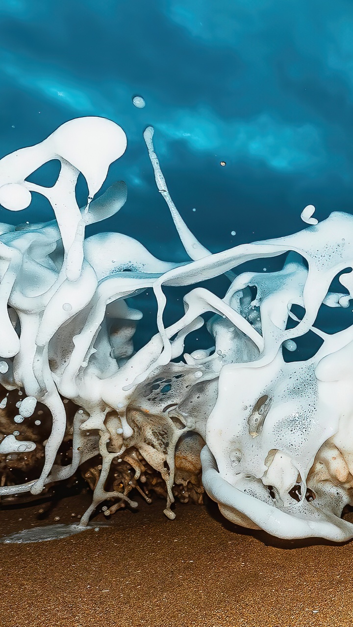 Обои вода, жидкий, лазурный, натуральный материал, электрик в разрешении 720x1280