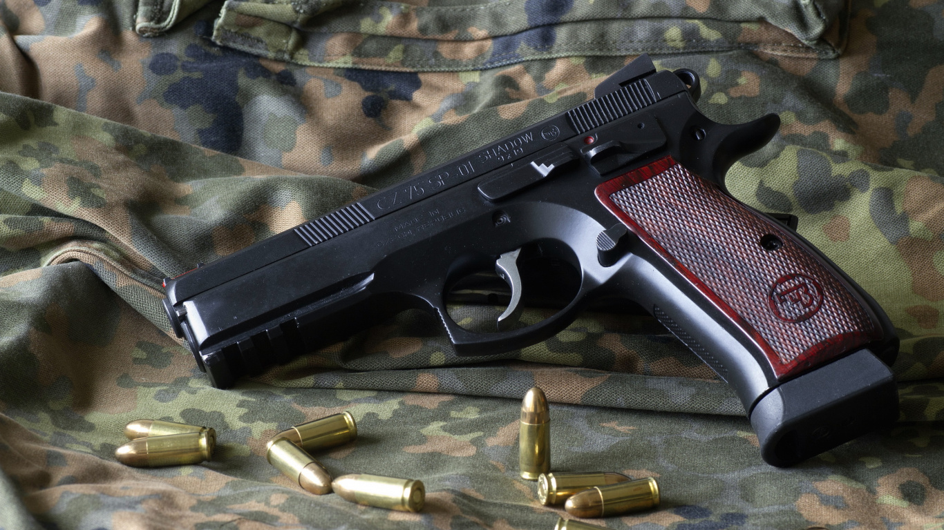 Обои ручное огнестрельное оружие, огнестрельное оружие, орудие, триггер, оружейный аксессуар в разрешении 1366x768