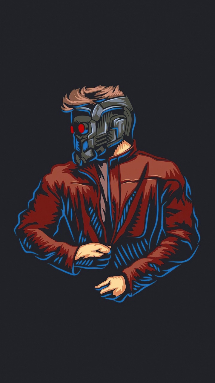 Обои Стар-Лорд, Грут, Гамора, комиксы Марвел, marvel в разрешении 720x1280