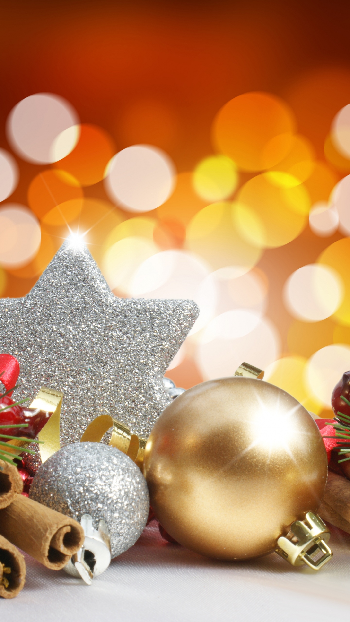 Обои Рождественский день, рождественский орнамент, Рождественские украшения, Рождество, событие в разрешении 1440x2560