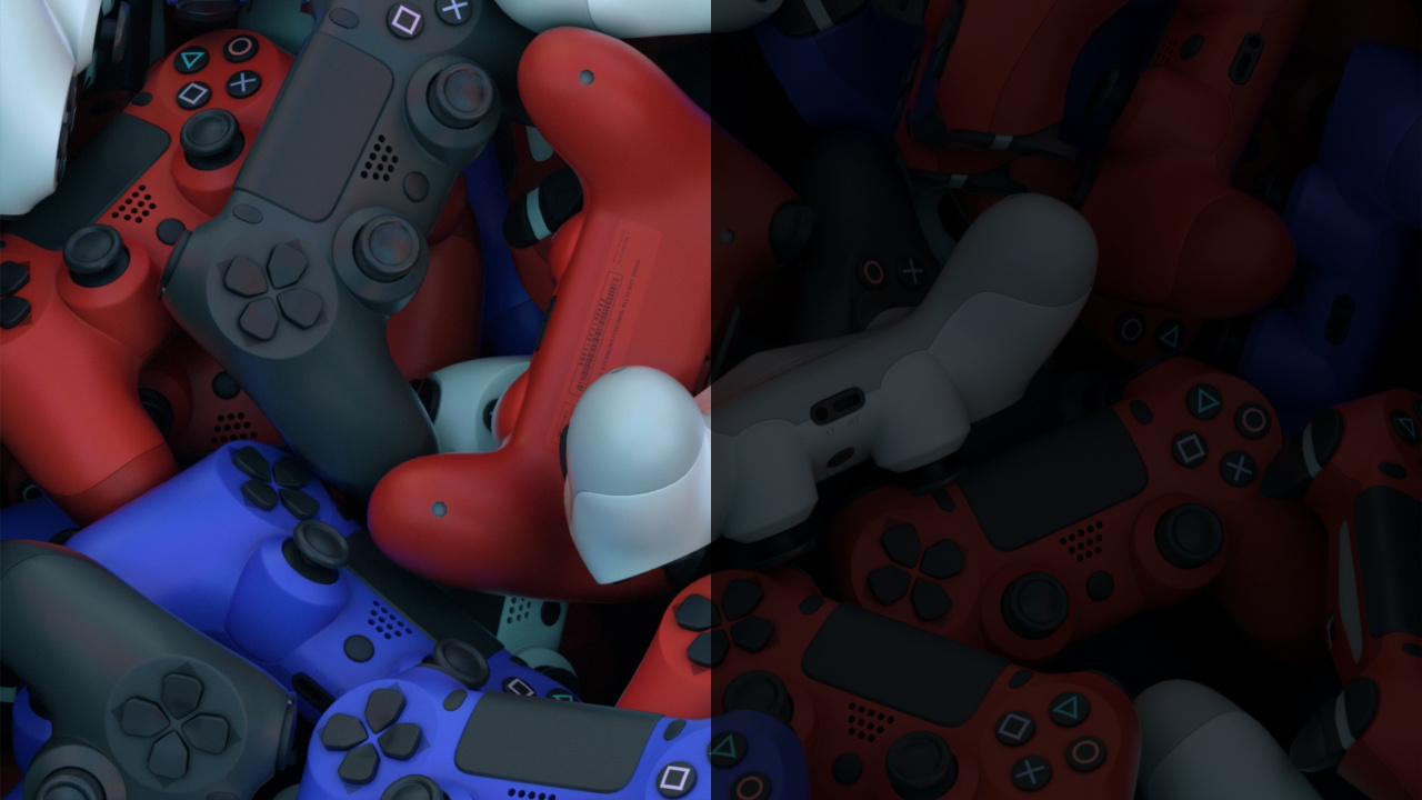 Обои игровой контроллер, контроль, игровой планшет, синий, игрушка в разрешении 1280x720