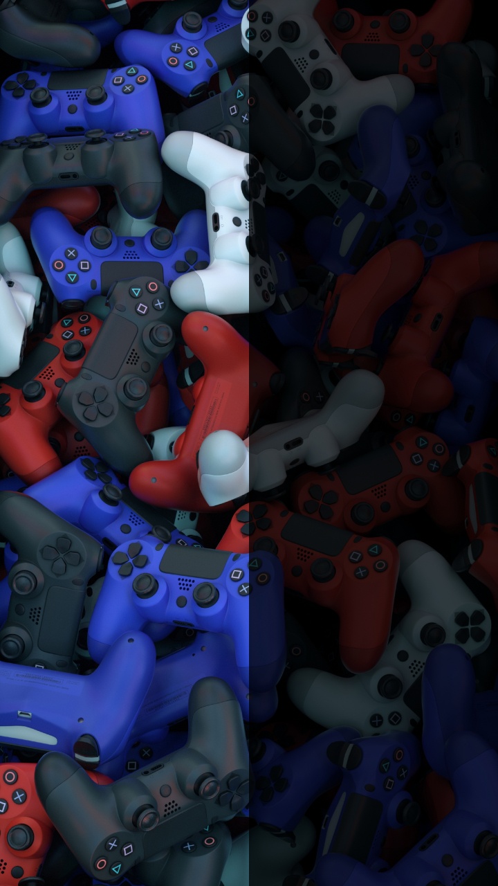 Обои игровой контроллер, контроль, игровой планшет, синий, игрушка в разрешении 720x1280