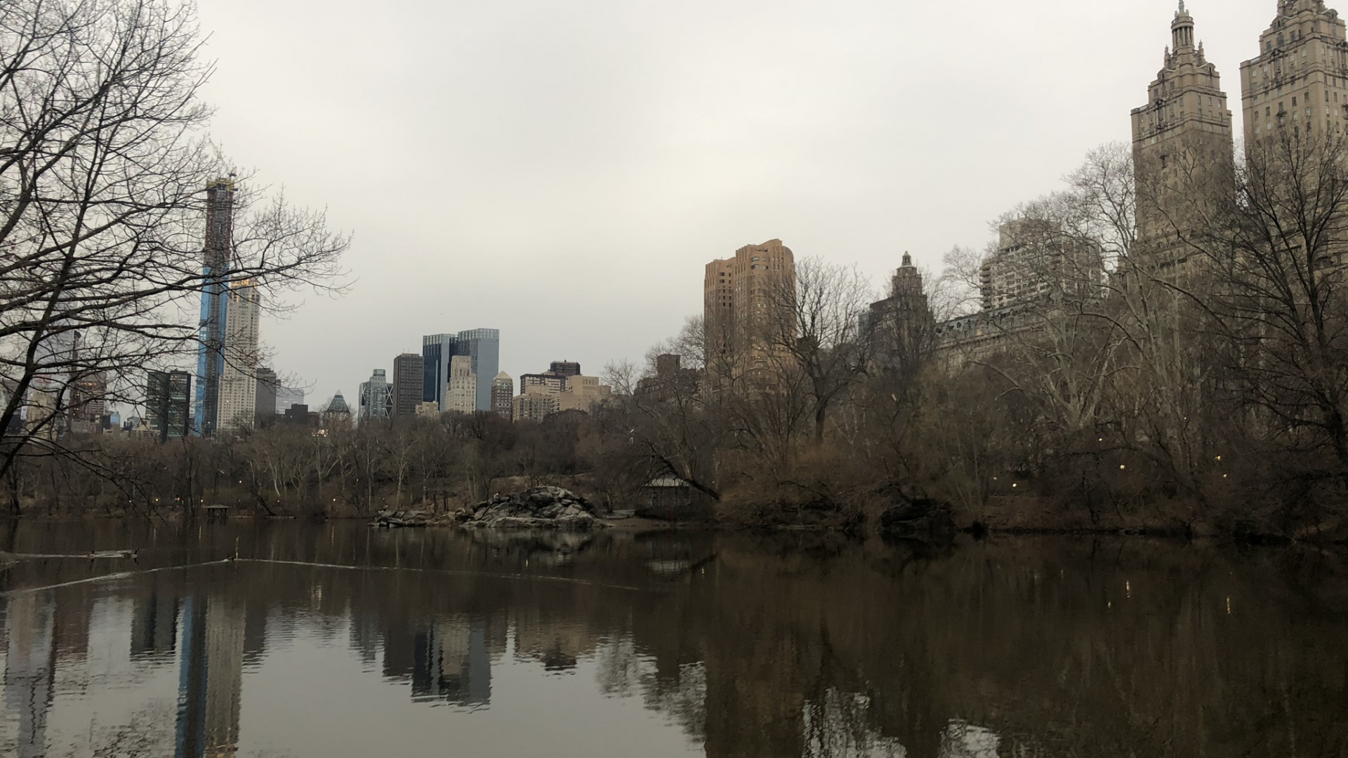 Обои отражение, водоем, гидроресурсы, водный путь, Банк в разрешении 1920x1080