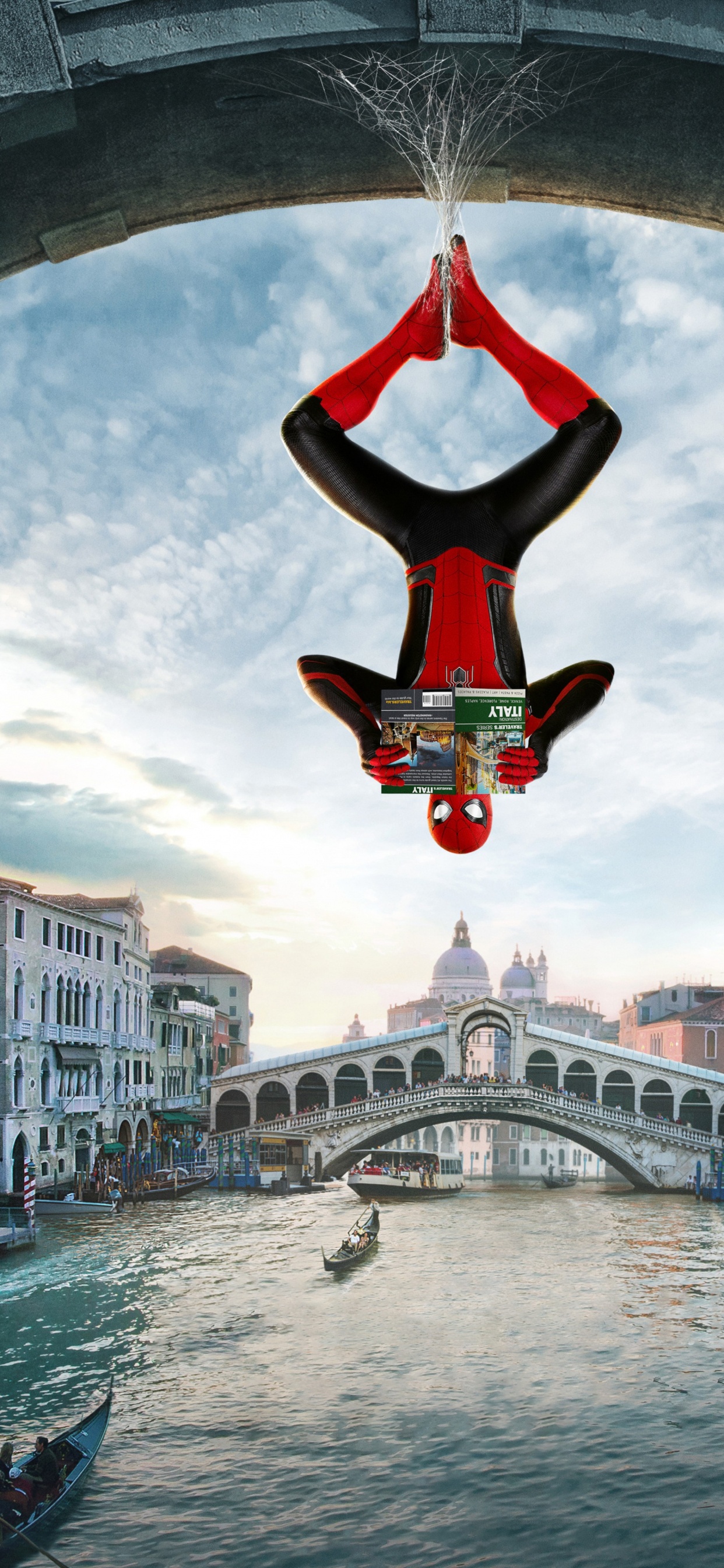 Обои Синема Сити и Таня, человек-паук, Студия Marvel, marvel, супергерой в разрешении 1242x2688