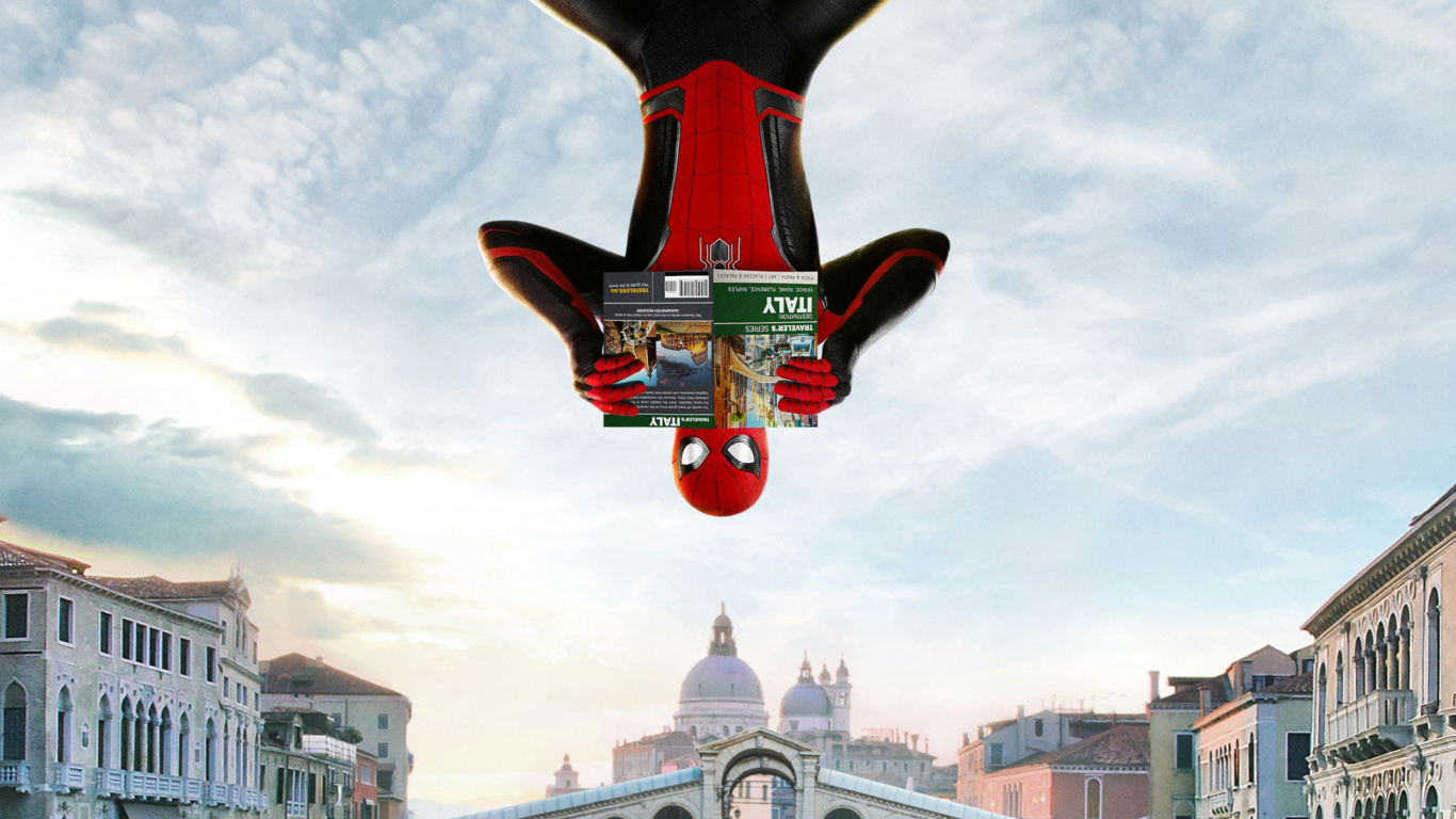 Обои Синема Сити и Таня, человек-паук, Студия Marvel, marvel, супергерой в разрешении 1366x768