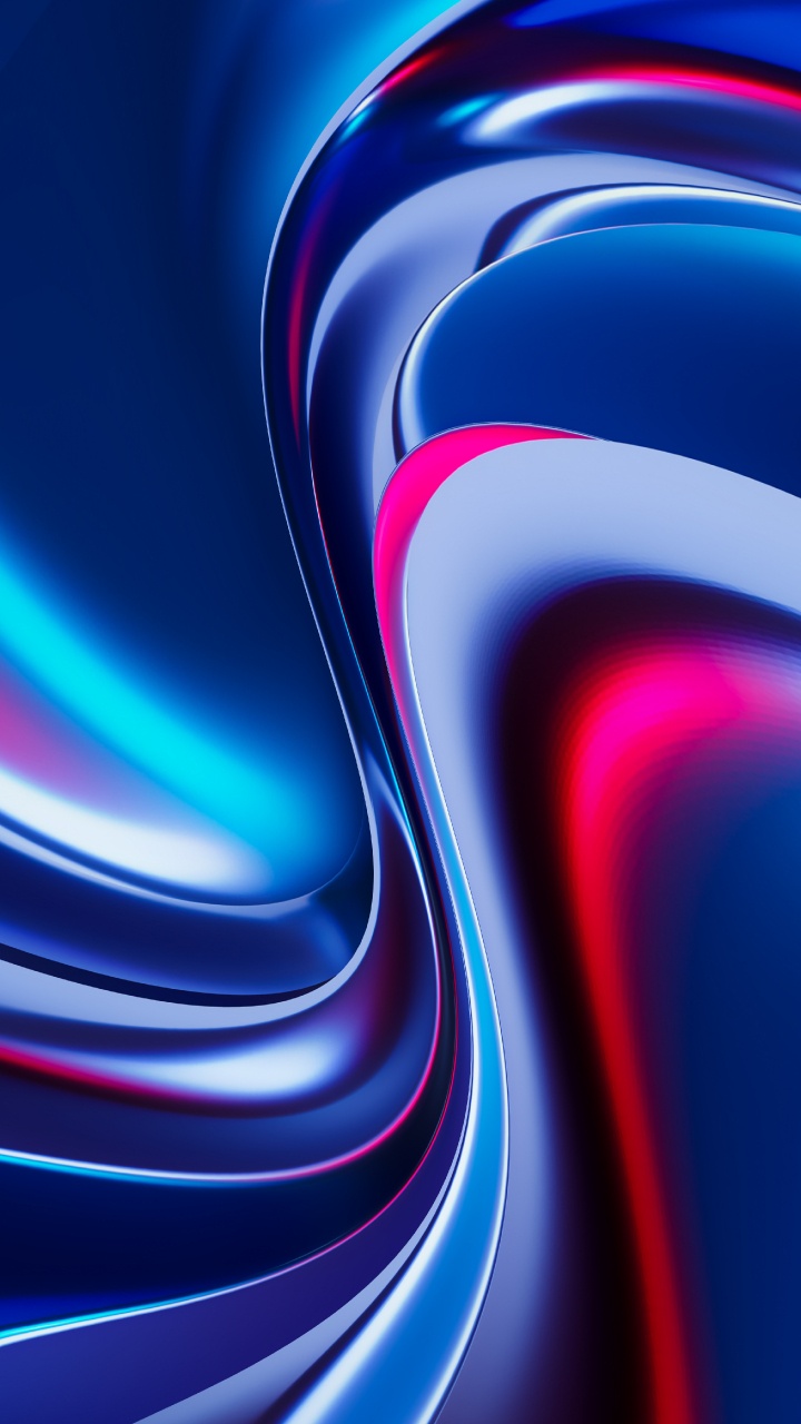 Обои электрик, фрактальное искусство, красочность, пурпур, жидкий в разрешении 720x1280