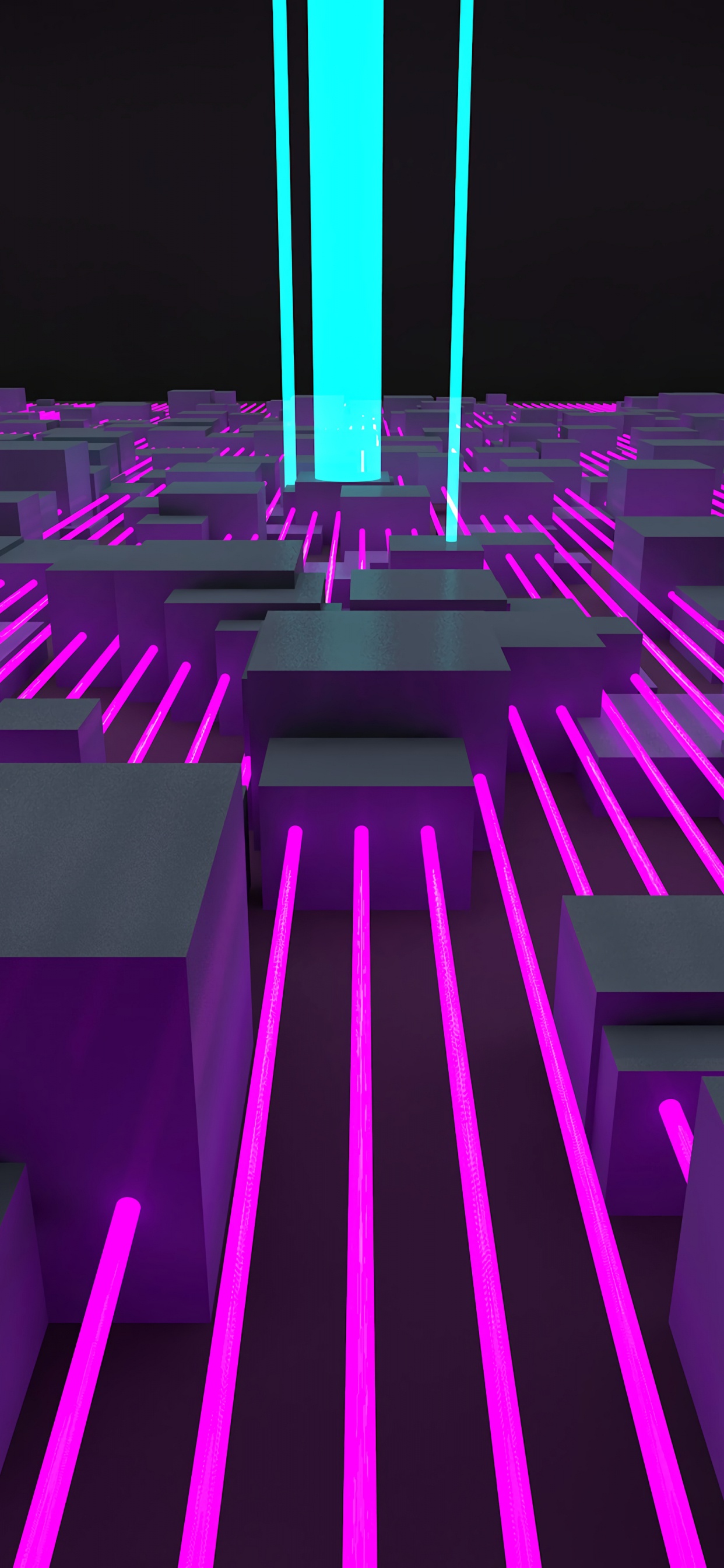 Обои свет, пурпур, Фиолетовый, неон, пурпурный цвет в разрешении 1242x2688