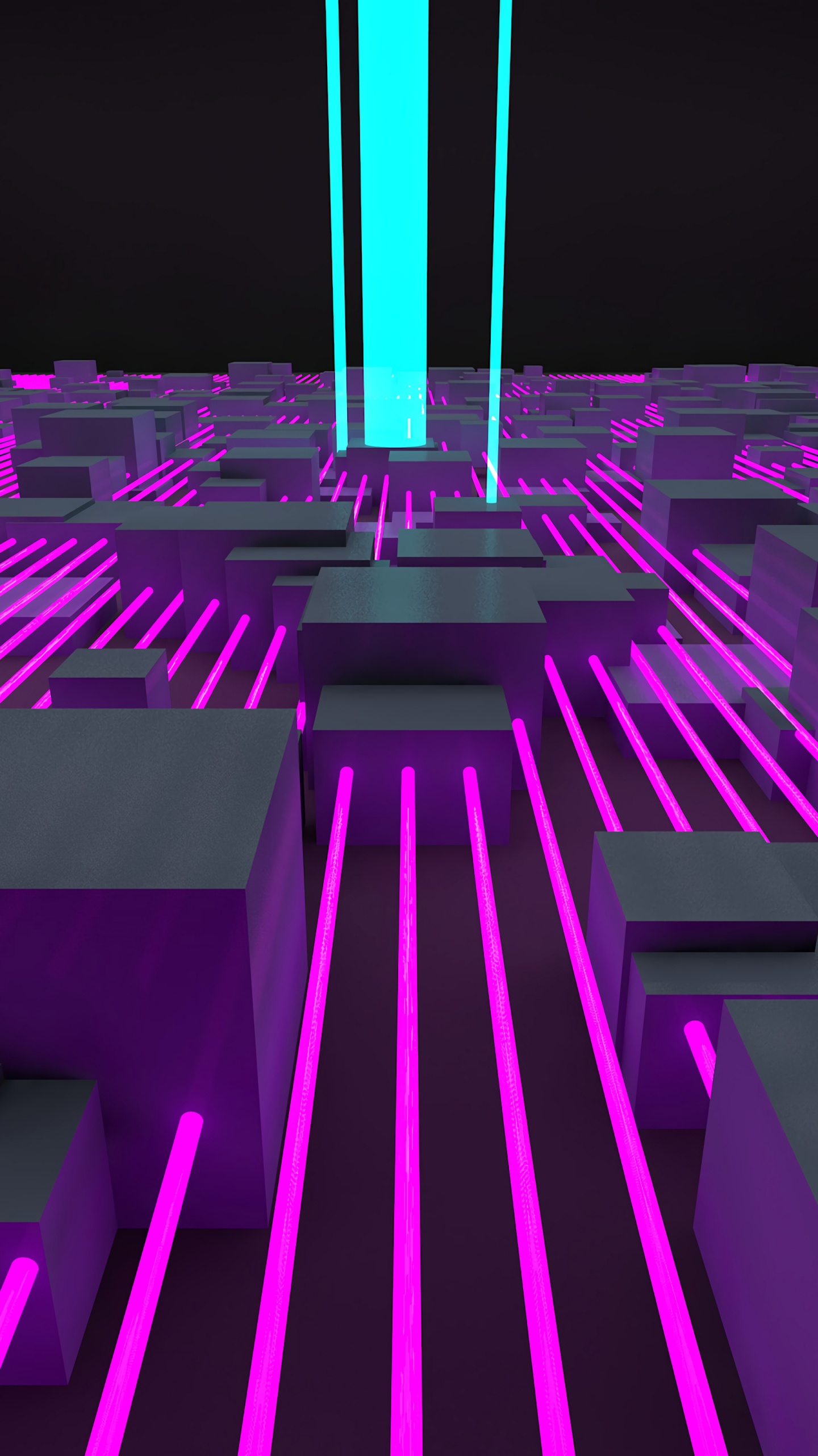 Обои свет, пурпур, Фиолетовый, неон, пурпурный цвет в разрешении 1440x2560