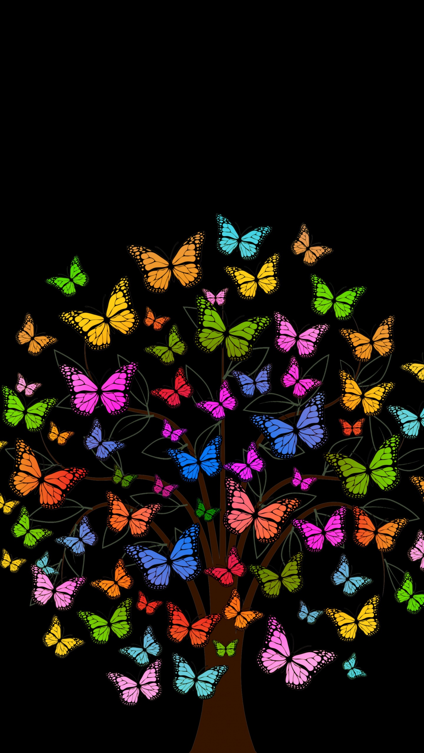 Обои графический дизайн, фрактальное искусство, дизайн, симметрия, иллюстрация в разрешении 1440x2560