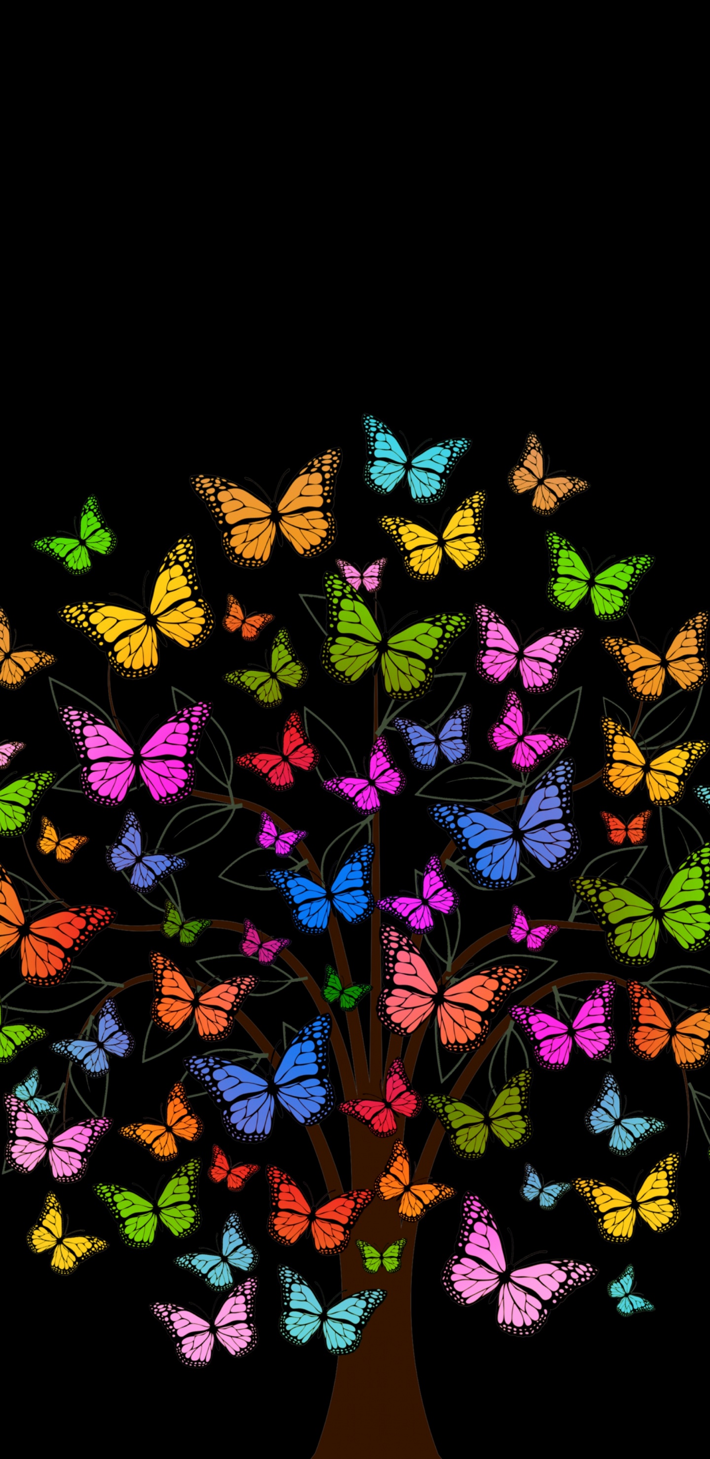 Обои графический дизайн, фрактальное искусство, дизайн, симметрия, иллюстрация в разрешении 1440x2960