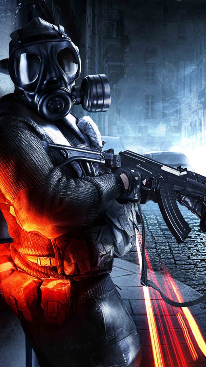 Обои шутер, кино, костюм, противогаз, головной убор в разрешении 720x1280