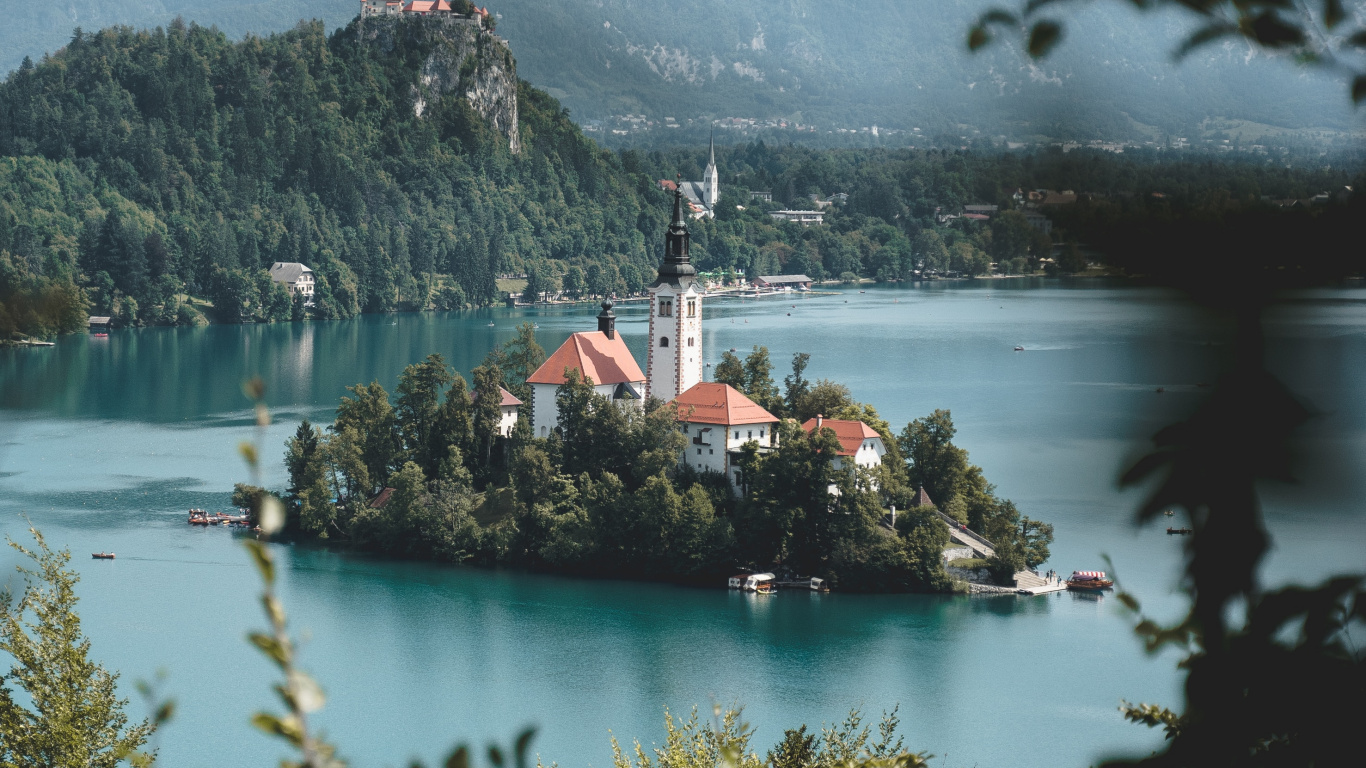 Обои природа, фьорд, пейзаж, озеро, вода в разрешении 1366x768